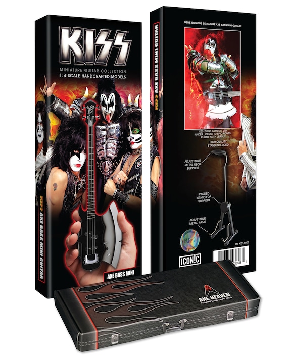 KISS Collectible Gene Simmons Kiss Axe - Licensed Mini Guitar