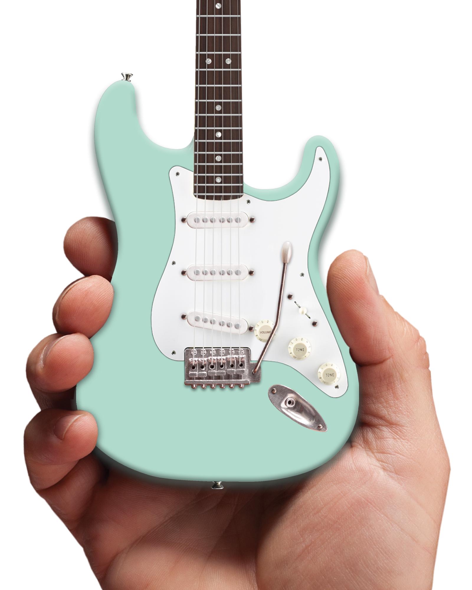 Surf Green Fender Stratocaster Mini Guitar Replica Official Fender