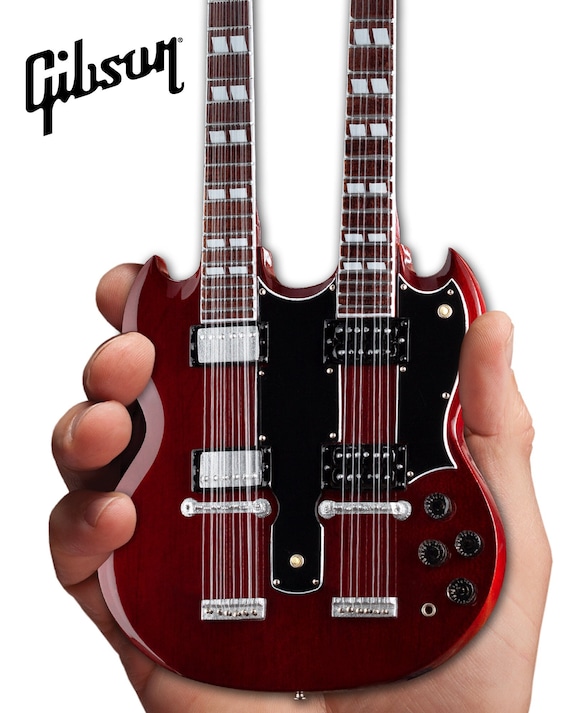 Jimmy Page Led Zeppelin SG-EDS-1275 Doubleneck Cherry Mini - Etsy UK