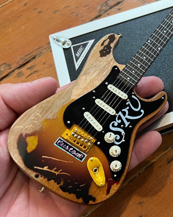 SRV Stevie Ray Vaughan Number One Pride and Joy Mini Guitar and