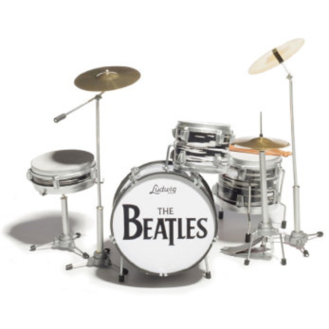 Beatles Collectible Ringo Starr Miniature Drum Kit Model Ringo Drum Kit Replica From Ed Sullivan
