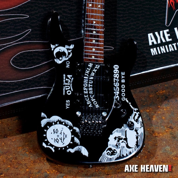 Metallica Collectible Kirk Hammett Black Ouija Replica Guitar