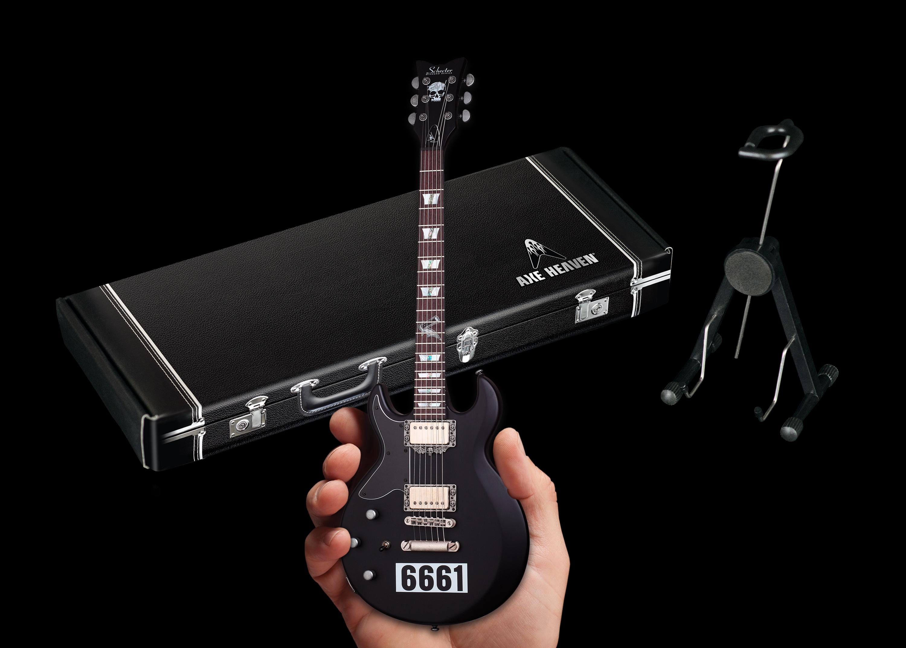 Officially Licensed Zacky Vengeance 6661 Satin Black Schecter Mini