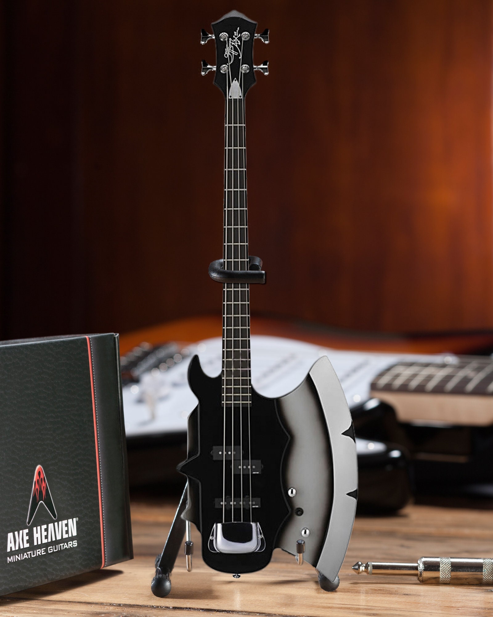 KISS Collectible Gene Simmons Kiss Axe - Licensed Mini Guitar