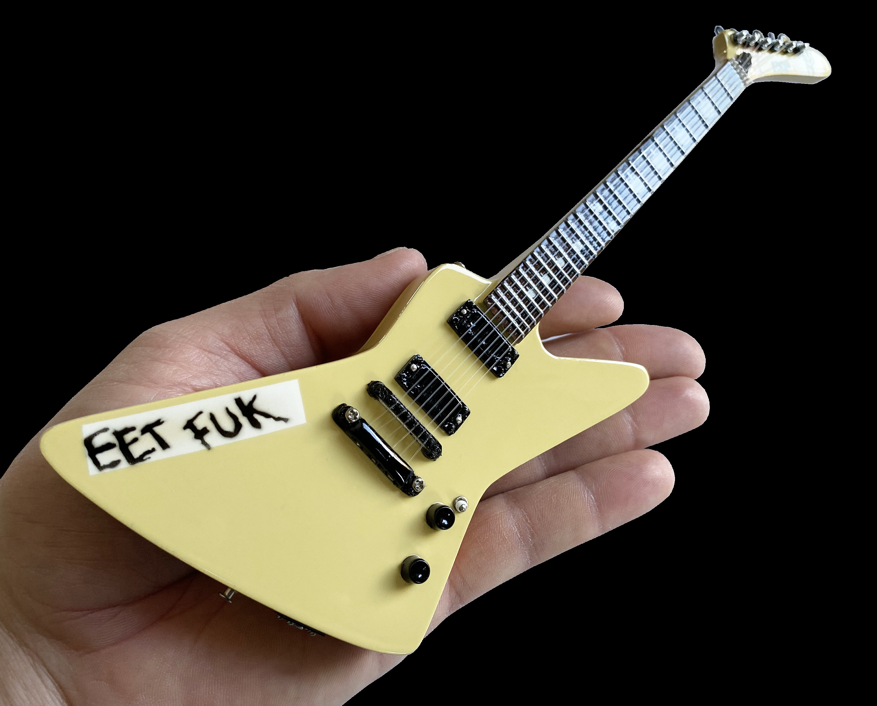 Metallica Collectible James Hetfield ESP MX-220 Eet Fuk Guitar
