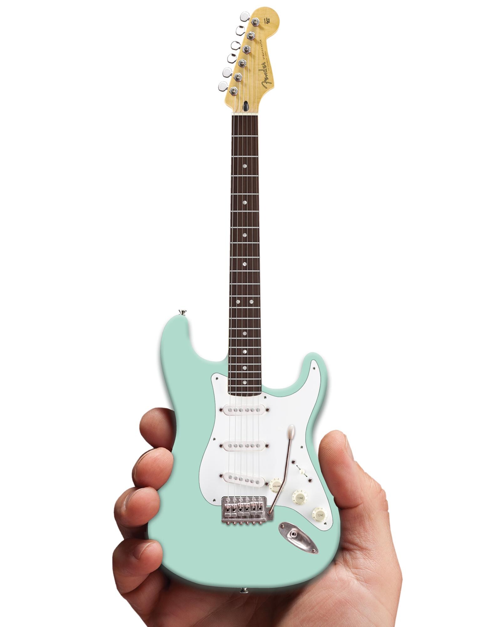 Fender Japan 2011 stratocasterほぼ未使用 mint Surf Green Fender Stratocaster Mini Guitar Replica Official Fender