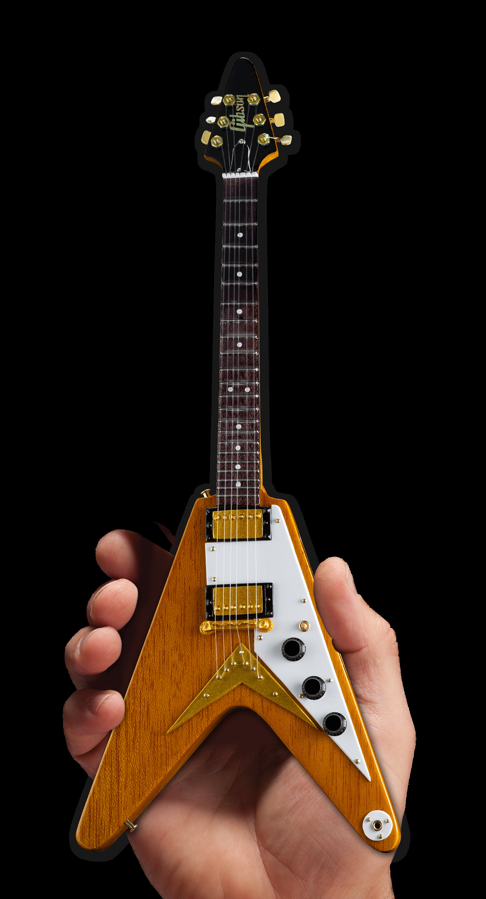 Gibson® 1958 Korina Flying V Mini Guitar Model Replica - Official