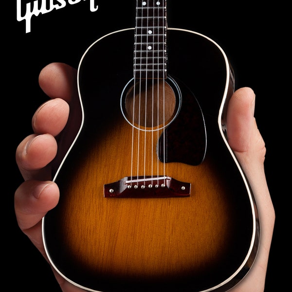 Gibson J-45 Vintage Sunburst Guitar - Gibson Acoustic Guitar - Mini Guitar Model Replica - Official Gibson®