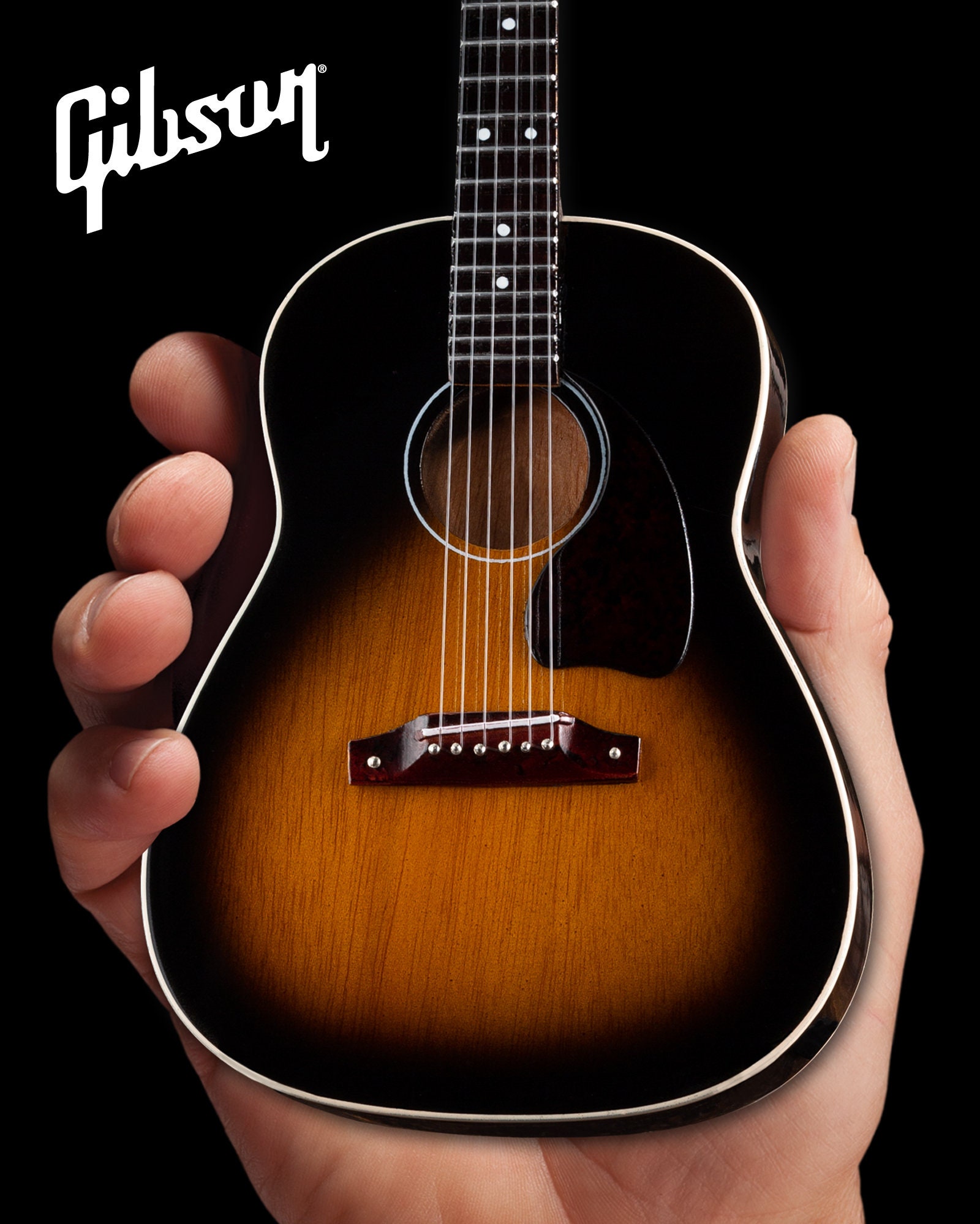 Gibson J-45 vintage Sunburst Guitar Guitare acoustique Gibson Réplique du  modèle de mini guitare Gibson® officiel - Etsy France
