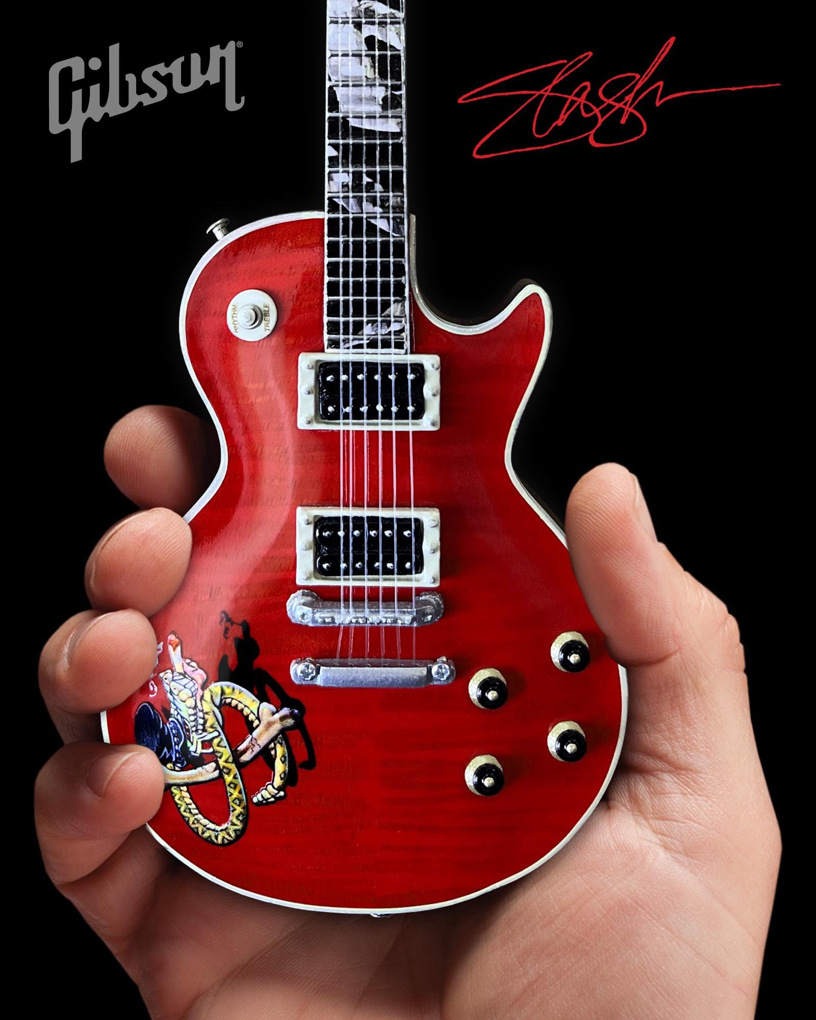 Mini Guitarra Bo Diddley Axman | Réplica 1/4 Ornamental | Regalo Para Amantes De La Música