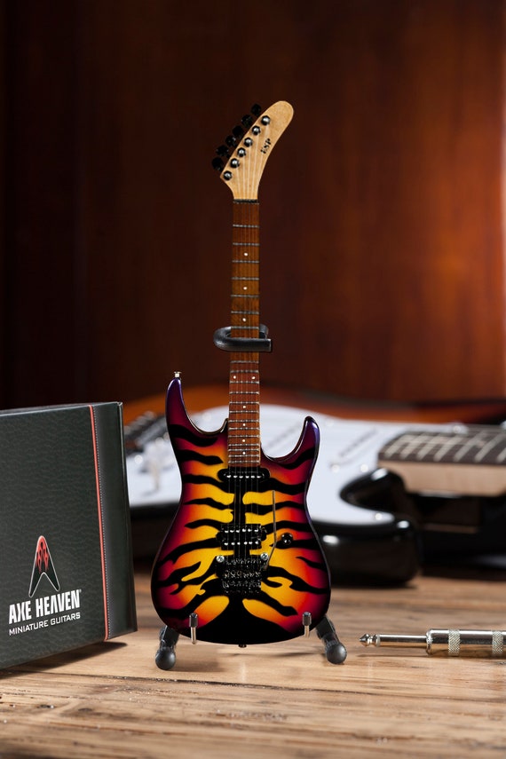 Dokken Collectible - George Lynch Tiger Sunburst Miniature Guitar
