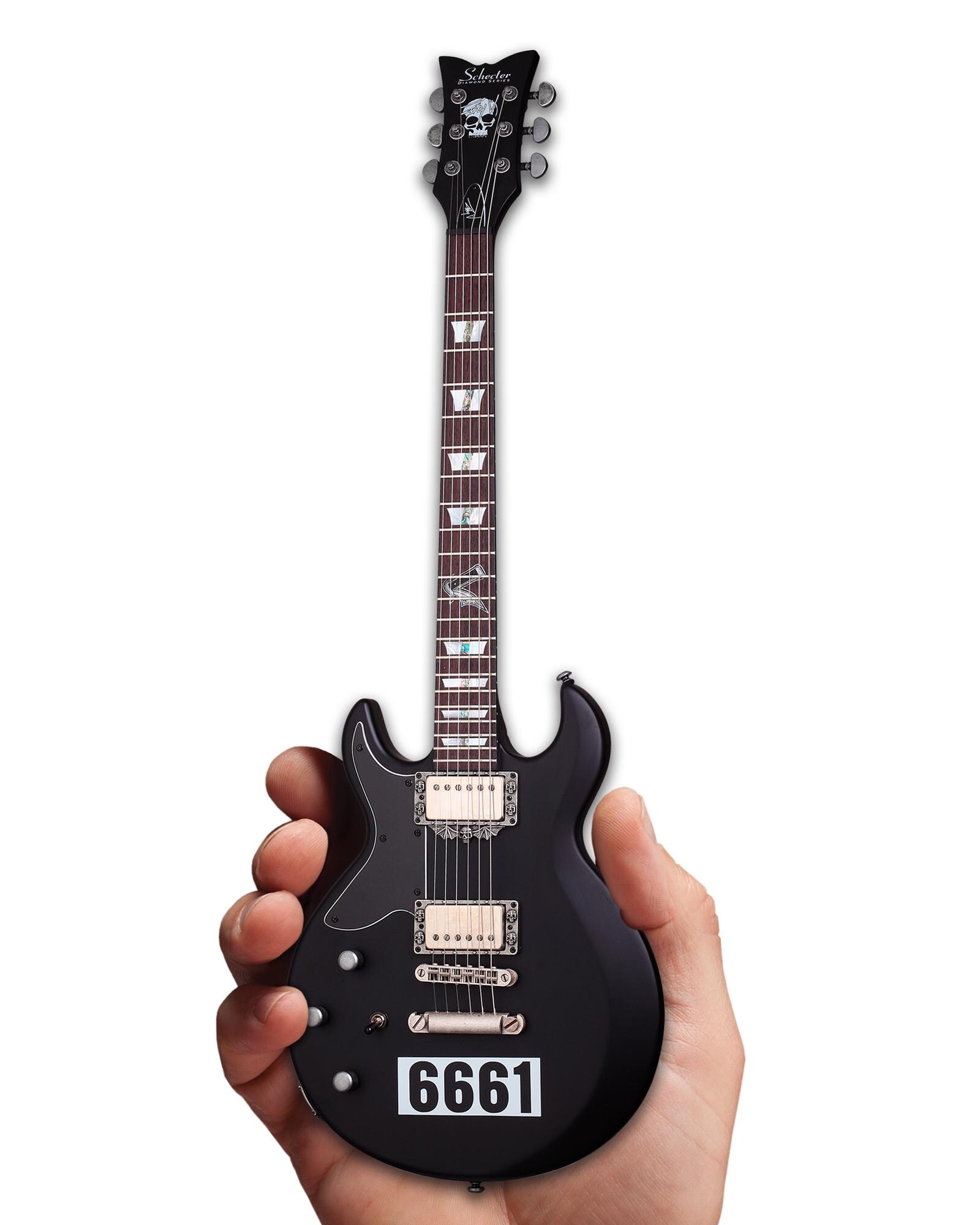 Officially Licensed Zacky Vengeance 6661 Satin Black Schecter Mini