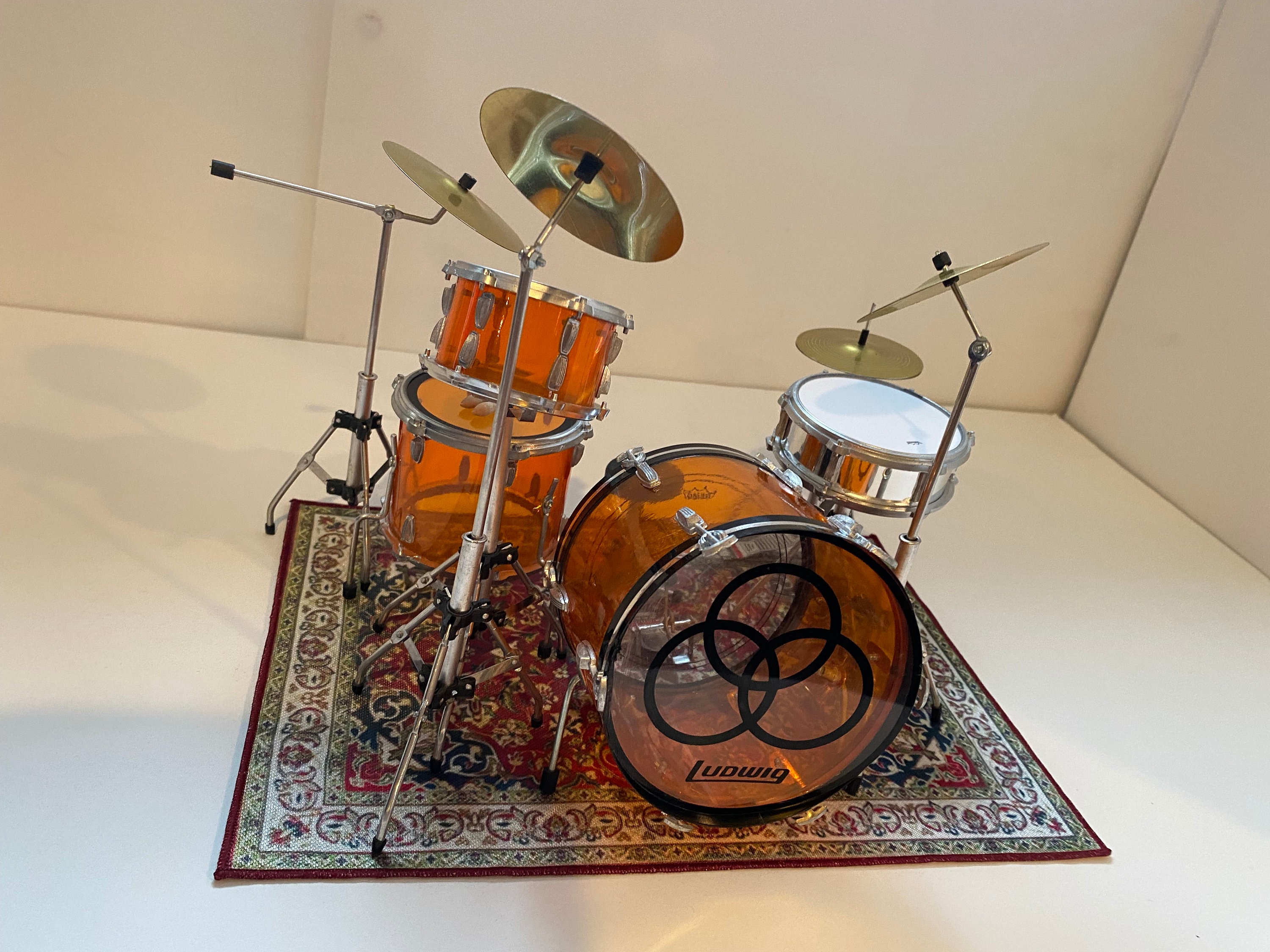 KickBlock Drum Rug 6'6" X 5'6" - Non-Slip Rubber Backing With Gig Bag | Made In USA For Acoustic & Electronic Kits