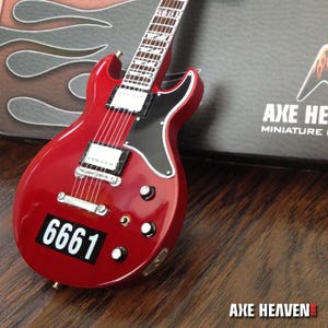 Officially Licensed Zacky Vengeance 6661 Reissue Red Mini Guitar - Avenged Sevenfold - by AXE HEAVEN