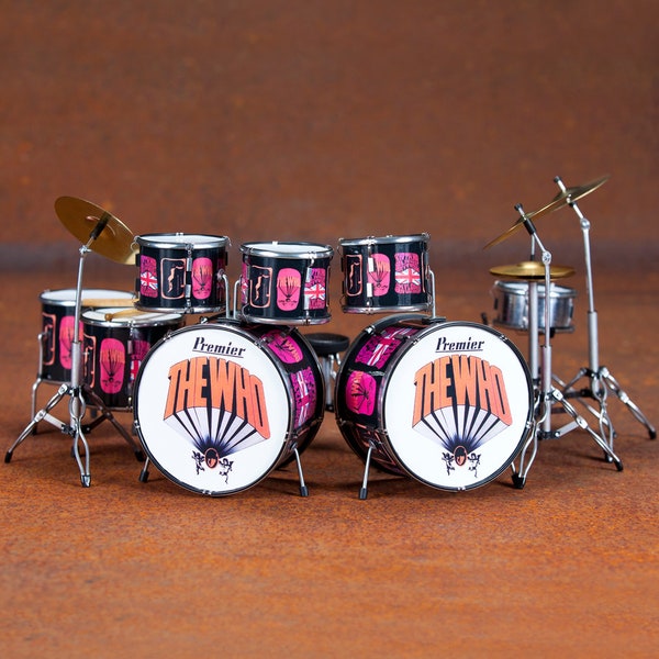 The Who Sammler Keith Moon Trommel Kit Lily - Modell Miniatur für Display