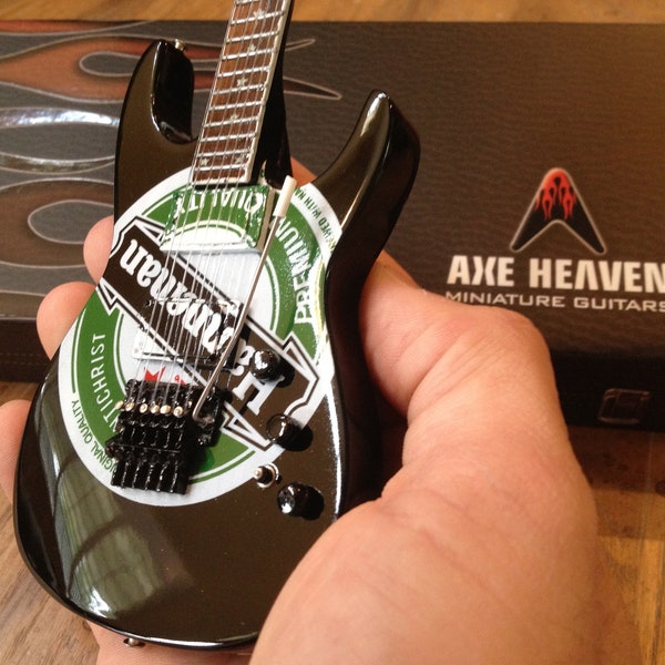 Slayer Collectible - Jeff Hanneman Green Hanneman Guitar - Miniature Guitar Replicas