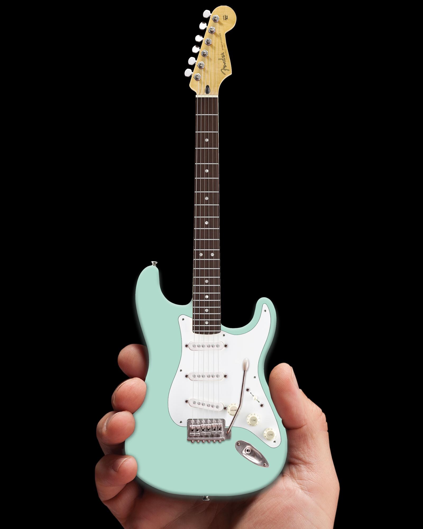 Surf Green Fender Stratocaster Mini Guitar Replica Official Fender