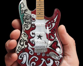 The Jimi Hendrix Experience Saville Stratocaster Mini Guitar Model Replica - Officially Licensed Jimi Hendrix Fender by AXE HEAVEN®