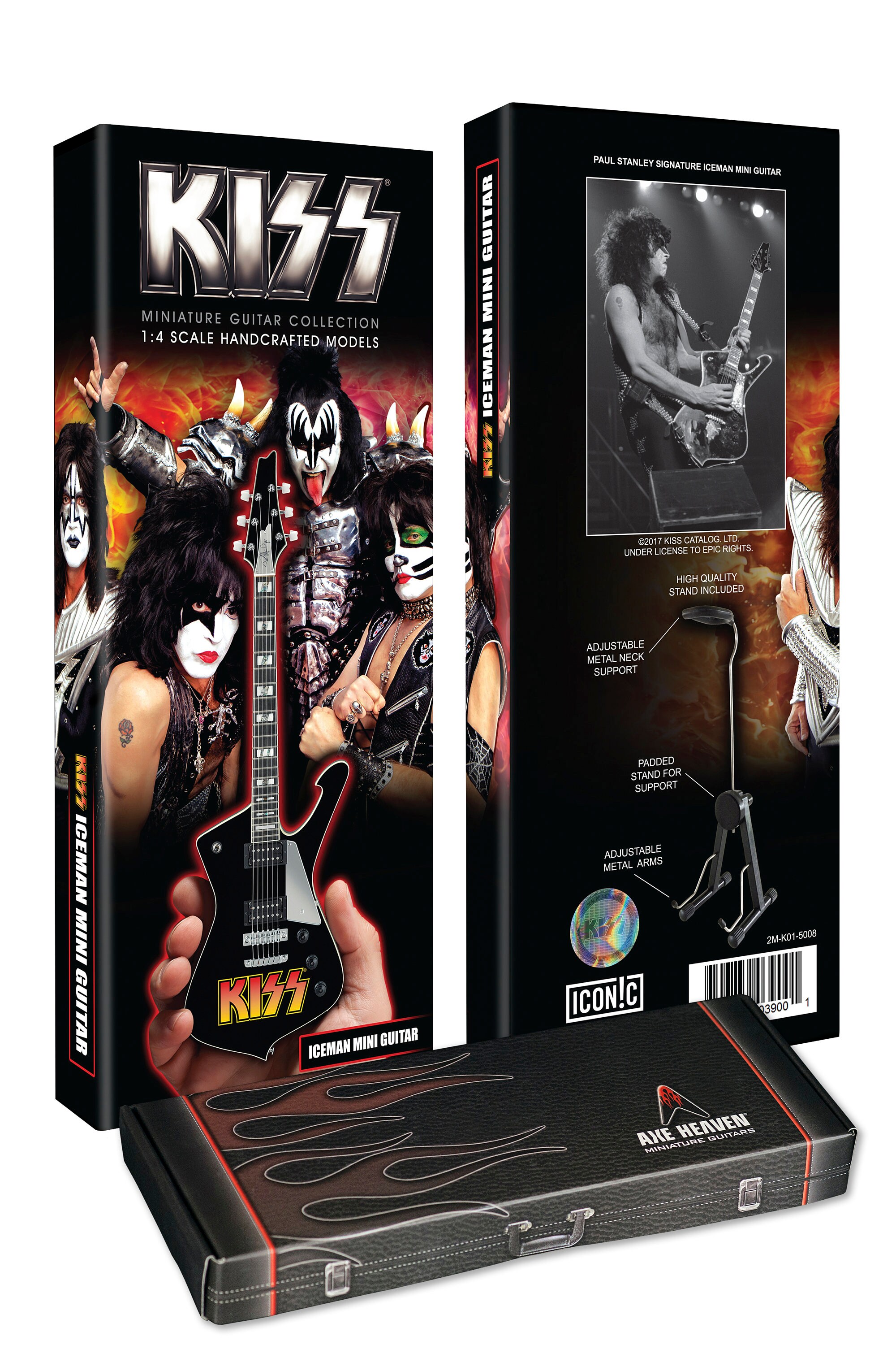KISS コレクター向けポール・スタンレー KISS ロゴ アイスマン ギター
