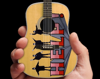 Beatles Collectible Help! Album Tribute Mini Acoustic Guitar Replica
