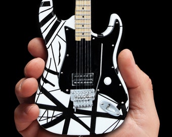 Eddie Van Halen Striped Series Black & White Mini Guitar Model