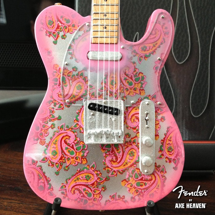 Buy Pink Paisley Fender Telecaster Guitar Replica Miniature