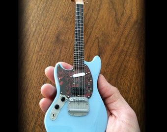 Cobain Mini Guitars - Set of 2 - Mustang and Vandalism - 1:4 Scale Miniature Guitar Replicas by AXE HEAVEN®