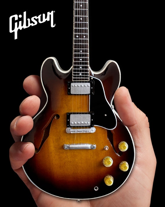 Gibson ES-335 Vintage Sunburst Mini Guitar Model Replica - Etsy Canada