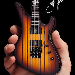 Officially Licensed Synyster Gates FR USA Signature Schecter Mini Guitar - Avenged Sevenfold - by Axe Heaven