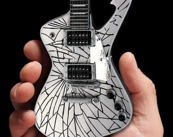 KISS ポール・スタンレー ミニチュア・ギター KISS PAUL STANLEY CRACKED MIRROR ICEMAN MINI GUITA (キッス ポール
