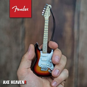 Sunburst Stratocaster 6" Hanging Ornament - Licensed Fender Mini Guitar by AXE HEAVEN®