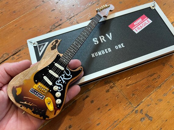 SRV Stevie Ray Vaughan Number One Pride and Joy Mini Guitar and