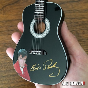 Elvis Collectible - Elvis Presley Signature Black Acoustic Tribute Mini Guitar