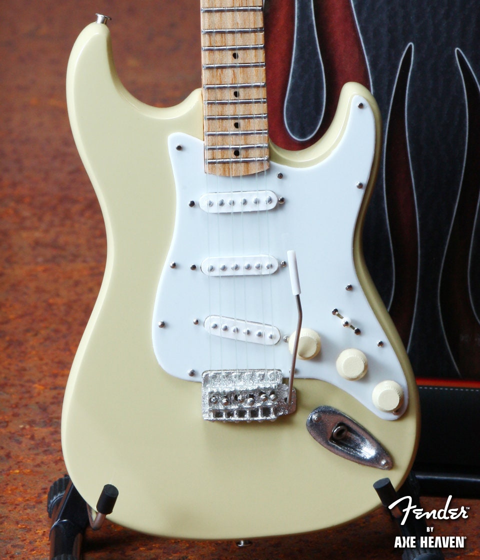 Cream Guitar Miniature Fender™ Stratocaster Mini Guitar Replica