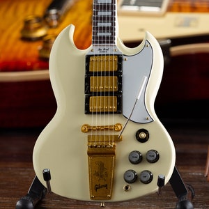 Classic Gibson Aged White SG Mini Guitar Model Replica - Official Gibson®