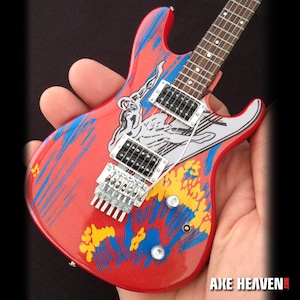 Satriani Collectible - Joe Satriani Silver Surfer Ibanez Miniature Guitar Model