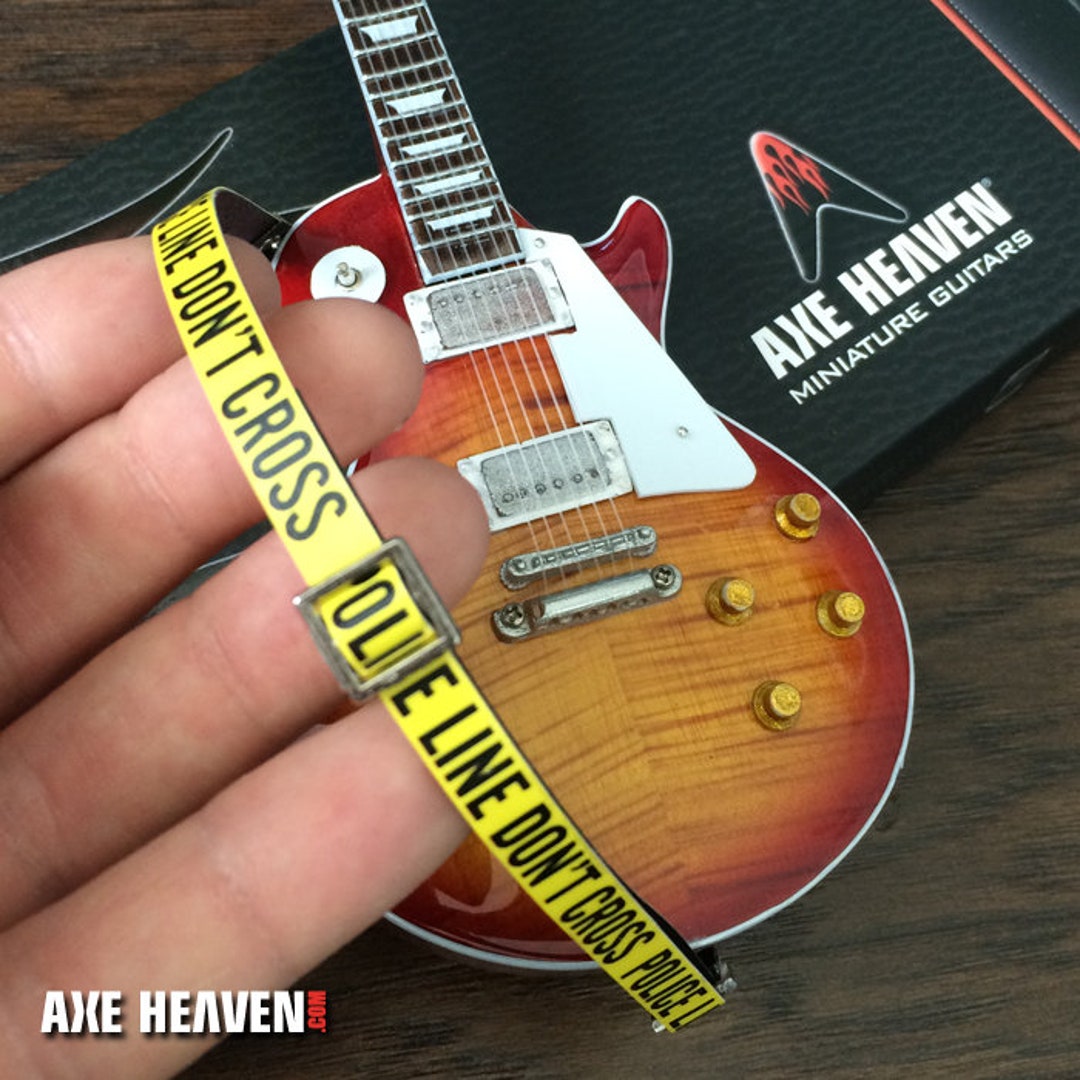 Guitar Strap Police Line Guitar Strap for 14 Scale Mini Guitar by AXE