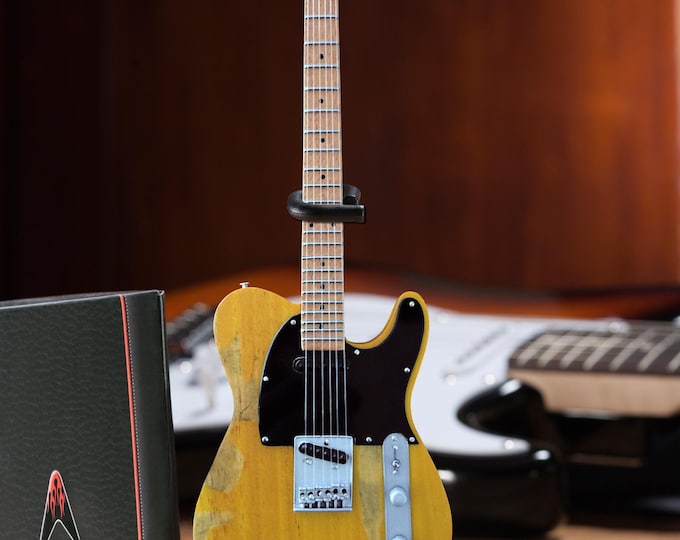 Butterscotch Blonde Telecaster Mini Guitar Official Fender™ by AXE HEAVEN® Springsteen Guitar Replica Aged and Relic'd
