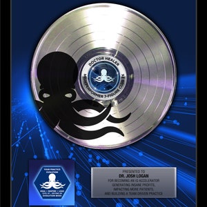 REAL VINYL RECORD Deluxe Personalized Gold Record Award, 12 inch Gold Record Award, 18&quot; x 22&quot; Custom Framed Award, Custom Graphic