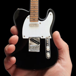 Réplique Bob Dylan Classic Black Fender™ Telecaster™ Guitare miniature à collectionner, AX HEAVEN®