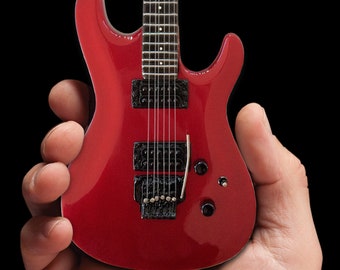 Satriani Collectible - Joe Satriani Candy Apple Red Ibanez Modelo de guitarra en miniatura
