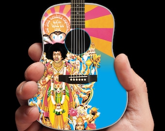 Jimi Hendrix AXIS Bold As Love Mini Acoustic Guitar Model - Officially Licensed Hendrix Guitar by AXE HEAVEN®