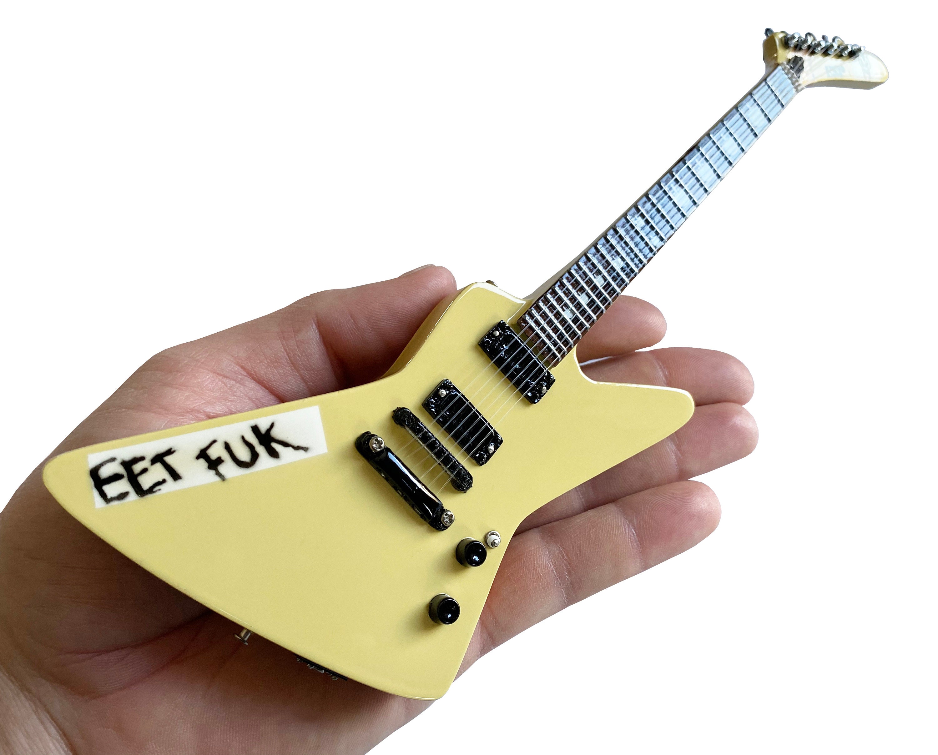 Metallica Collectible James Hetfield ESP MX-220 Eet Fuk Guitar