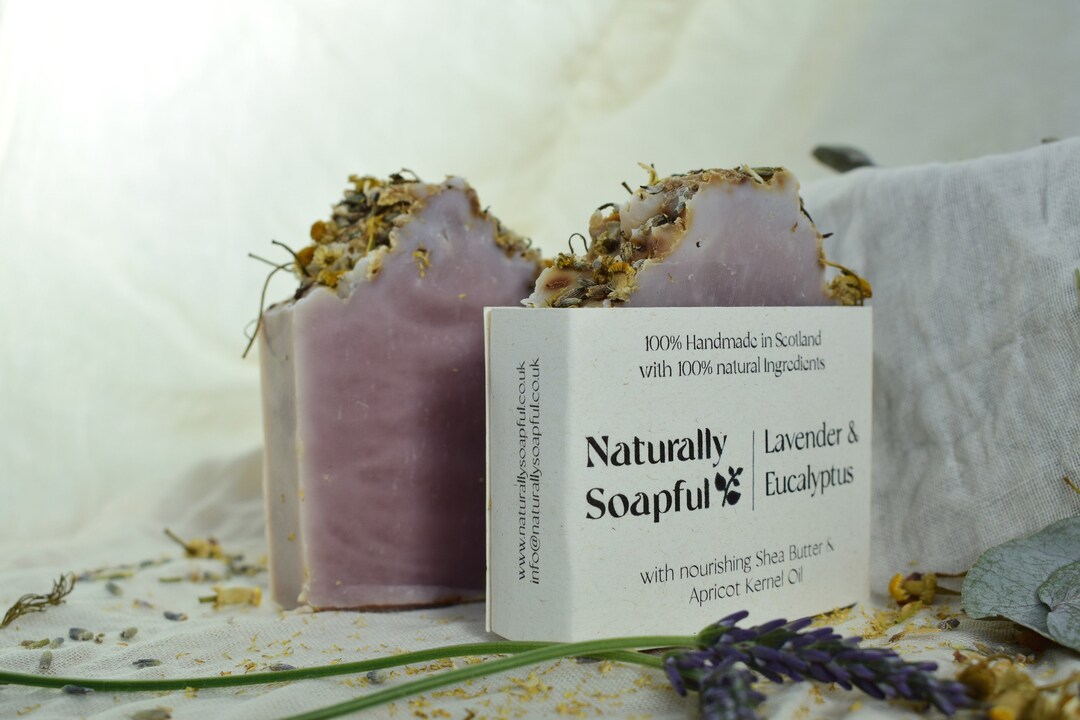 Lavender Eucalyptus Soap Bar, Handmade Artisan Soap, Scotland - Etsy UK