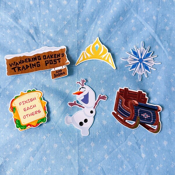 Frozen Stickers Etsy UK