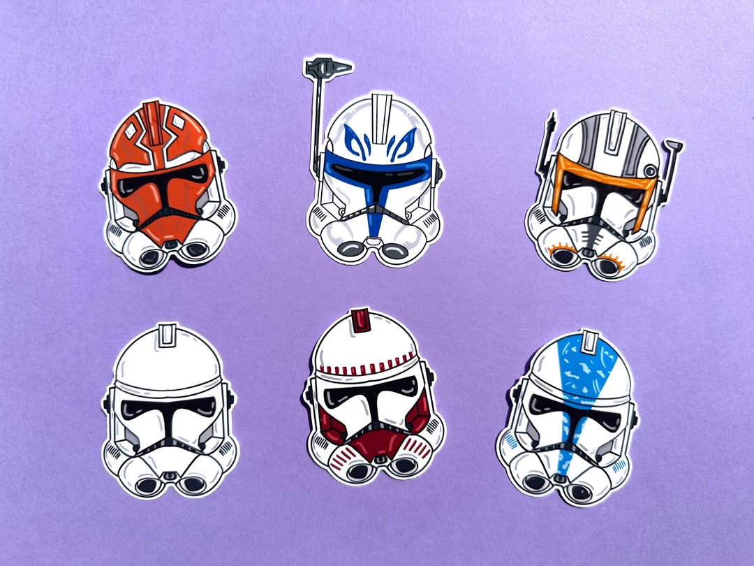 Star Wars Clones Inspired Sticker Set Etsy