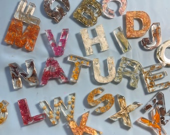Nature-Alphabet and Number Set Nature Filled