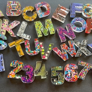 Alphabet and Number Set, Adorable Resin and Sprinkles!!