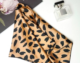 Leopard Print Scarf, Hair Tie, Headband
