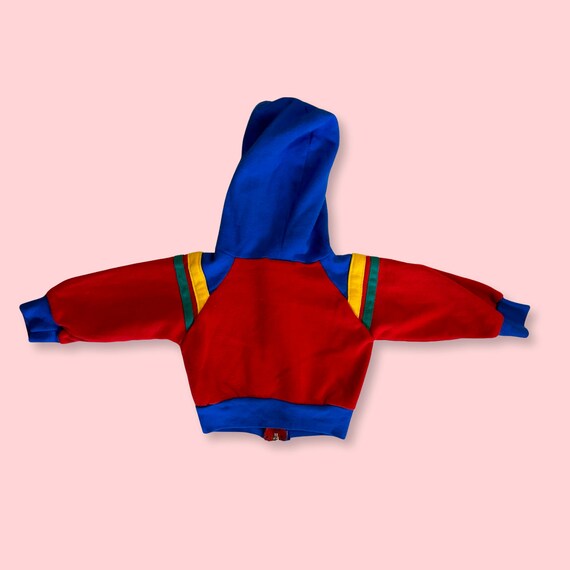 Vintage 80s / 90s Prrimary Color Kids Sweatshirt … - image 3
